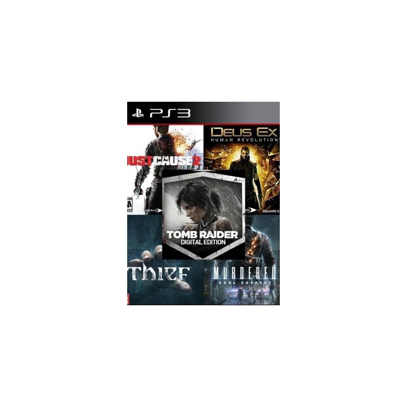 5 Juegos en 1 Deus ex mas Just cause 2 mas Thief mas murdered mas Tomb Raider