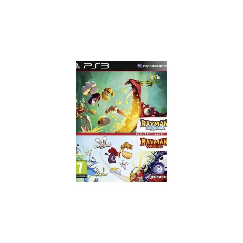 2 JUEGOS EN 1 Rayman Legends + Rayman Origins PS3