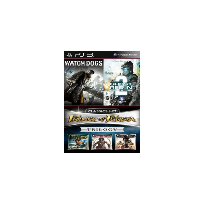 Watch Dogs Mas Tom Clancys G.R.A.W 2 Mas Prince of Persia Trilogy HD PS3