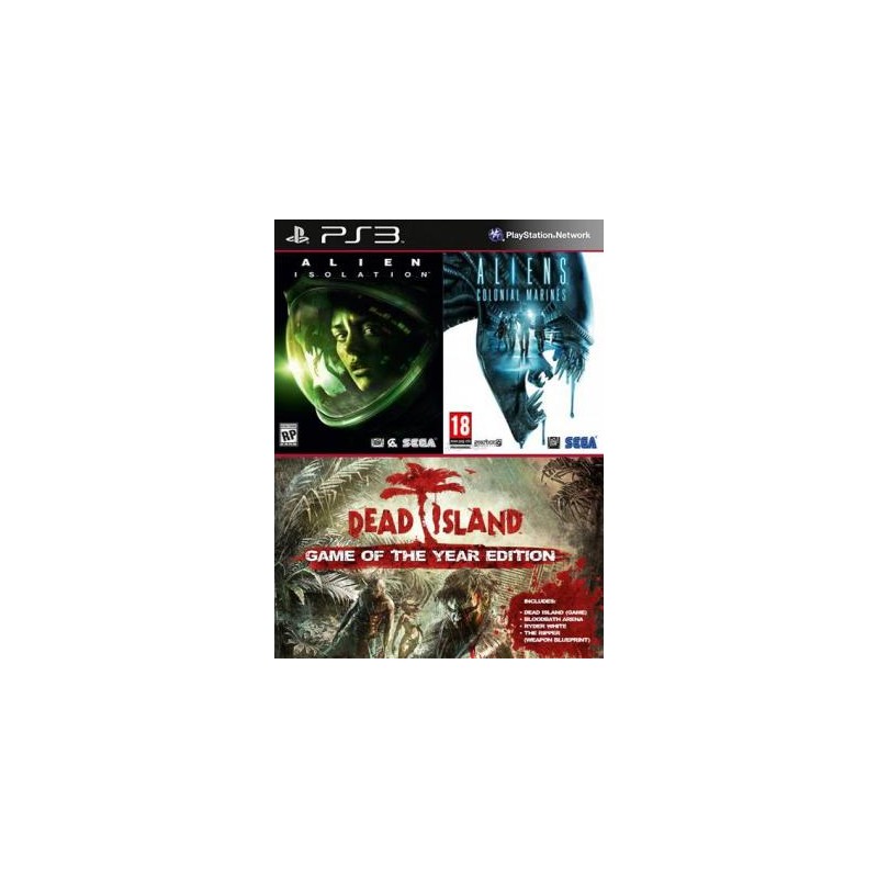 Alien Isolation Mas Aliens Colonial Marines Mas Dead Island Game of the Year Edition Bundle Ps3