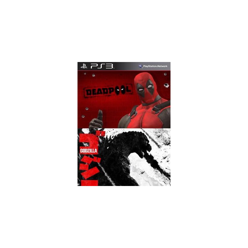 2 juegos en 1 Deadpool mas Godzilla PS3