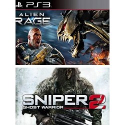 2 JUEGOS EN 1 ALIEN RAGE + SNIPER 2 GHOST WARRIOR PS3