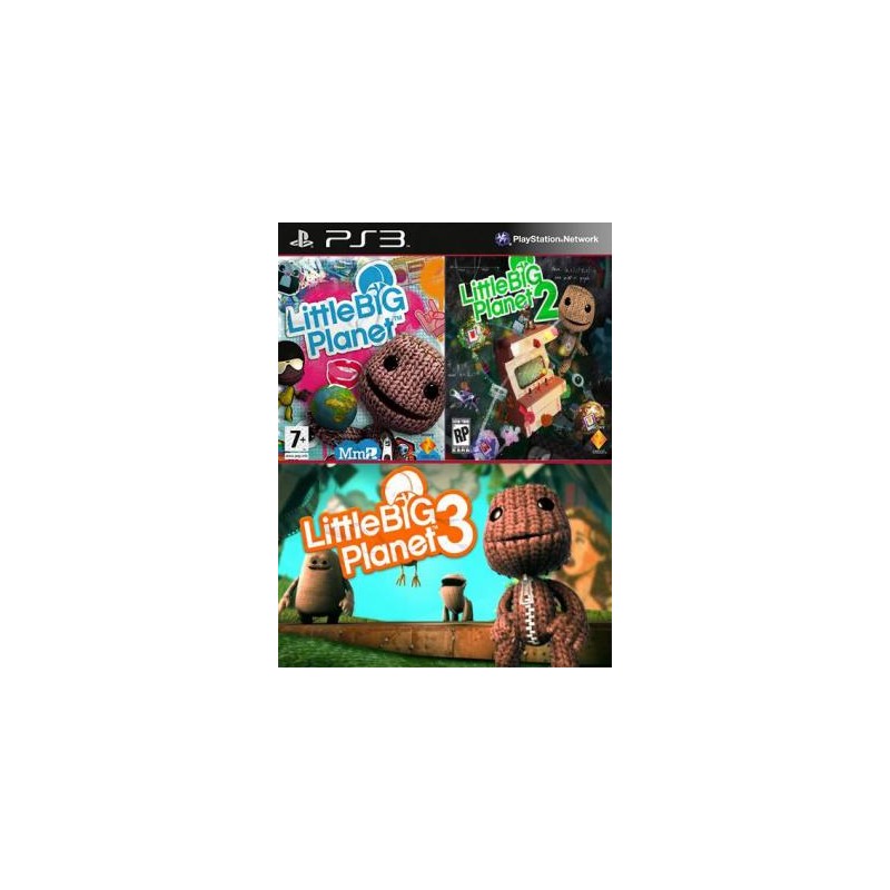 3 JUEGOS EN 1 LittleBigPlanet Mas LittleBigPlanet 2 Mas LittleBigPlanet 3 PS3