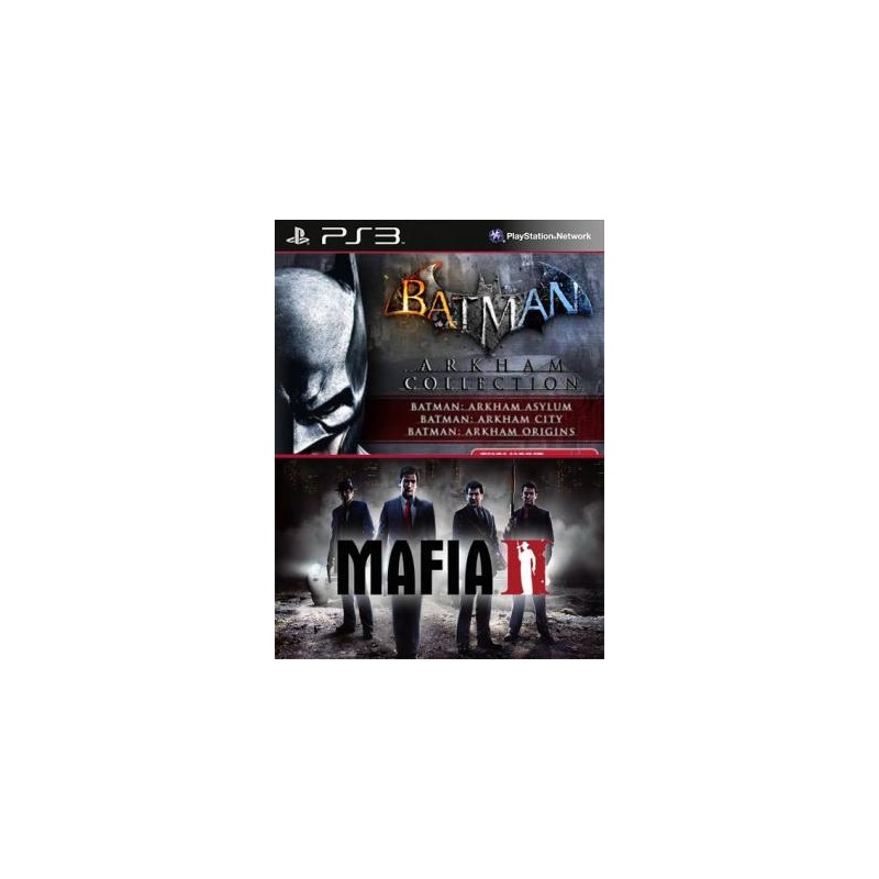 4 juegos en 1 Batman Arkham Collection mas Mafia II Ps3