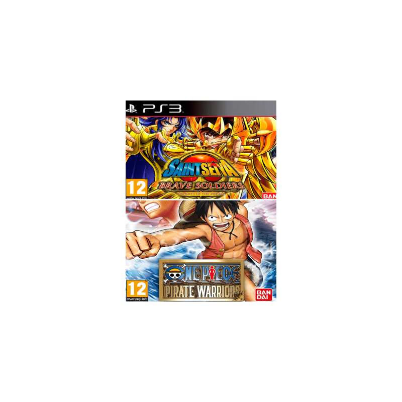 2 juegos en 1 Saint Seiya Brave Soldiers Mas One Piece Pirate Warriors Ps3