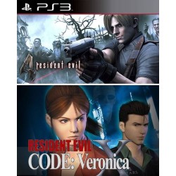 2 juegos en 1 Resident Evil 4 +  Resident Evil Code Veronica X01 en Español