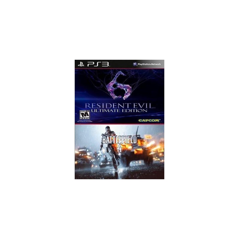 2 juegos en 1 Resident Evil 6 ultimate Mas Battlefield 4 PS3