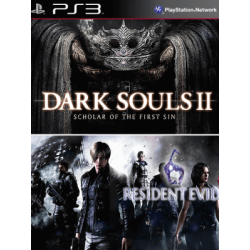 2 JUEGOS EN 1 DARK SOULS II: Scholar of the First Sin + RESIDENT EVIL 6 ps3