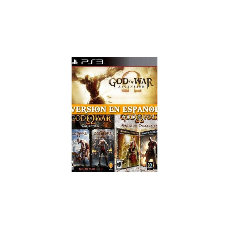 5 JUEGOS EN 1 GOD OF WAR COLLECTION PS3 FULL ESPAÑOL