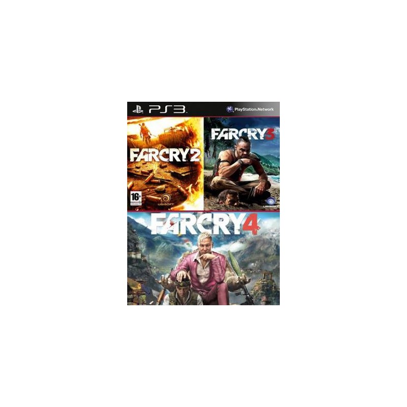 3 juegos en 1 Far Cry 2 Mas FAR CRY 3 Mas FAR CRY 4 PS3