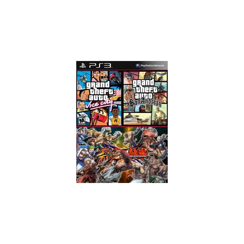 Grand Theft Auto San Andreas Mas Grand Theft Auto Vice City Mas  STREET FIGHTER X TEKKEN Ps3