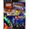 2 juegos en 1 LEGO Pelicula El Videojuego Mas LEGO Batman 2 DC Super Heroes PS3
