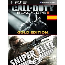 2 JUEGOS EN 1 Gold Edition de Call of Duty: Black Ops II en Español INCLUYE DLC REVOLUTION mas Sniper Elite V2