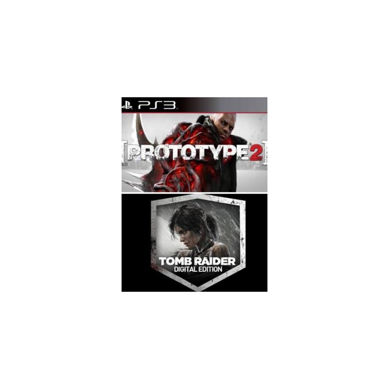 2 juegos en 1 Prototype 2 Gold Edition Mas Tomb Raider Edición digital PS3